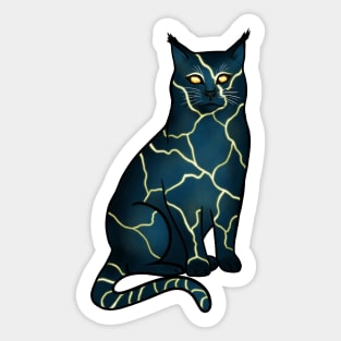 Kintsugi Cat Sticker